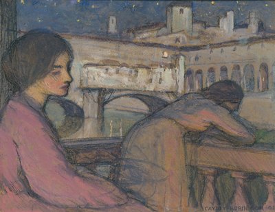 Dromend aan de Arno, 1902 door Frederick Cayley Robinson